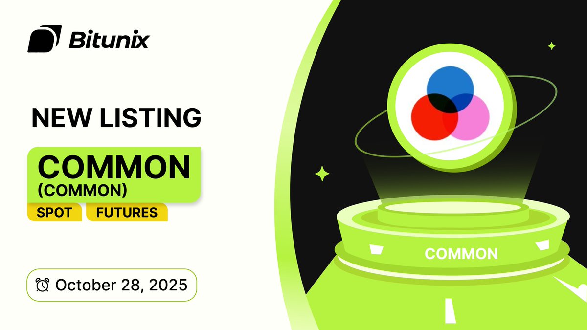 BitunixOfficial's tweet image. 📣 $COMMON @commondotxyz Trading is now available on Bitunix!
🚀 Spot Trading bitunix.com/spot-trade/COM…
🔥 Futures Trading bitunix.com/contract-trade…
ℹ️ More Details bitunix.com/coin-introduce…