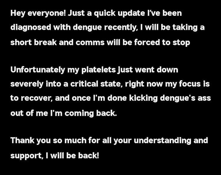 KaitsuHinatori's tweet photo. Important Health Update!!!

#VGen #Vtuber https://t.co/guvZrOKvYb