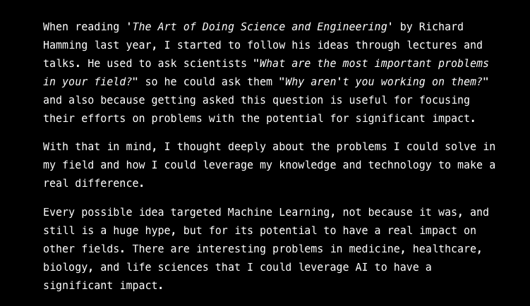 wordsofteekay's tweet image. This type of question is asked from time to time, so I wanted to take a few minutes to write about it.

First, this type of question is a great reminder for me to ask why I'm doing what I'm doing. It's a great tool to reflect.

It all comes back to when I read the 'The Art of…