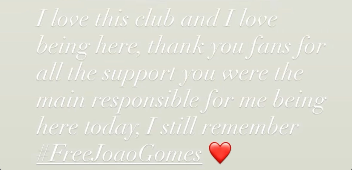 WWFC_Bren's tweet image. Joao Gomes on IG 🐺
Gonna miss him so much