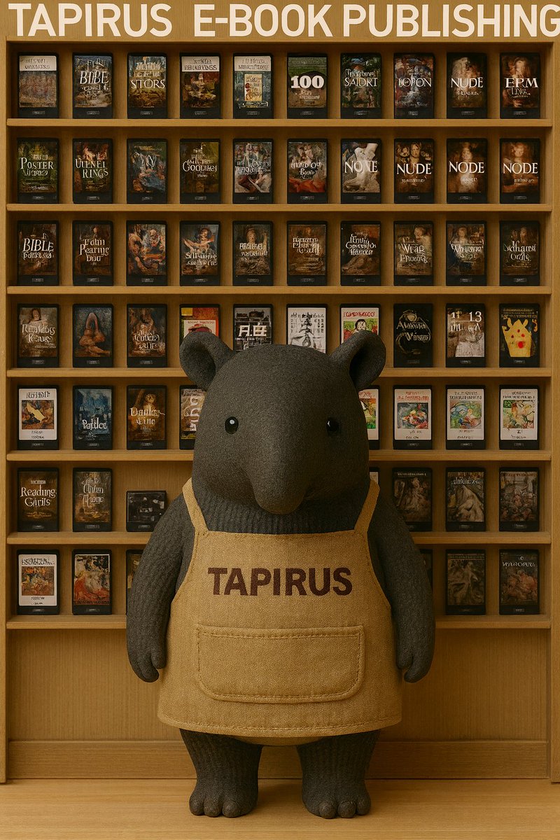 TAPIRUS_Sha's tweet photo. ( ꇐ₃ꇐ )📖 アート・文学・写真・漫画など、TAPIRUSの電子書籍はいろいろ取り揃えております!
Kindleストアにて販売中!!
➡︎https://t.co/zHmPzeTvwV
#TAPIRUS #電子書籍 #本のある暮らし https://t.co/AEiC9SlY7B