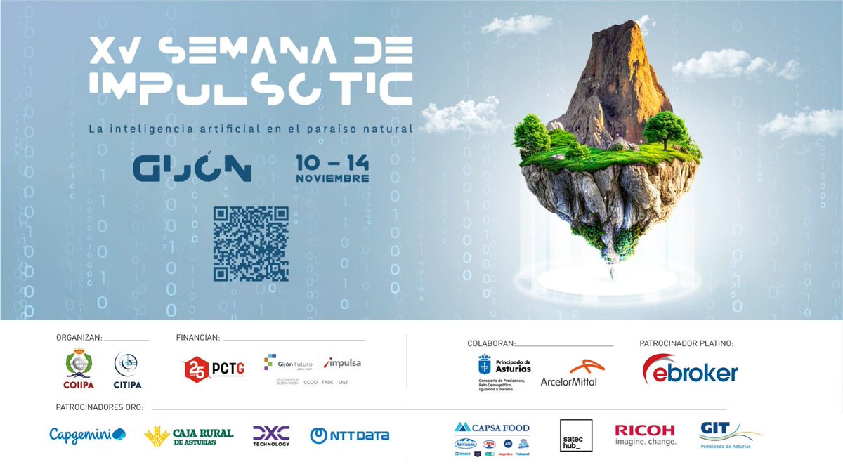 impulsotic's tweet image. 📆 Seguimos descontando los días para  #SiTIC25

🙋 El lunes 10 de noviembre comienza la decimoquinta edición de nuestra Semana de Impulso TIC.

👀 ¡Nos vemos en Gijón durante cinco días en los que la inteligencia artificial será la protagonista!

➡️impulsotic.org/cuenta-atras-p…