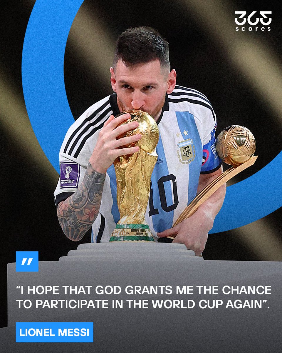 Lionel Messi has stated that he will evaluate his situation when preparation's start next season with Inter Miami!

The Argentine star hopes to be at 100% by then so he can be useful to the group.