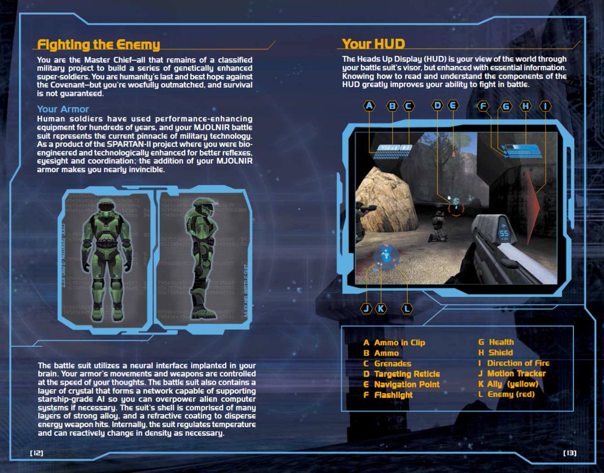 gold_athena_'s tweet image. I really wish the &quot;shell&quot; of the individual halo games were preserved into modern ports.

MCC&apos;s universal UI is nice for convenience, but definitely loses something in the tradeoff.

Each game&apos;s menus, manuals, and even loading screens all contribute to the unique vibe per game.