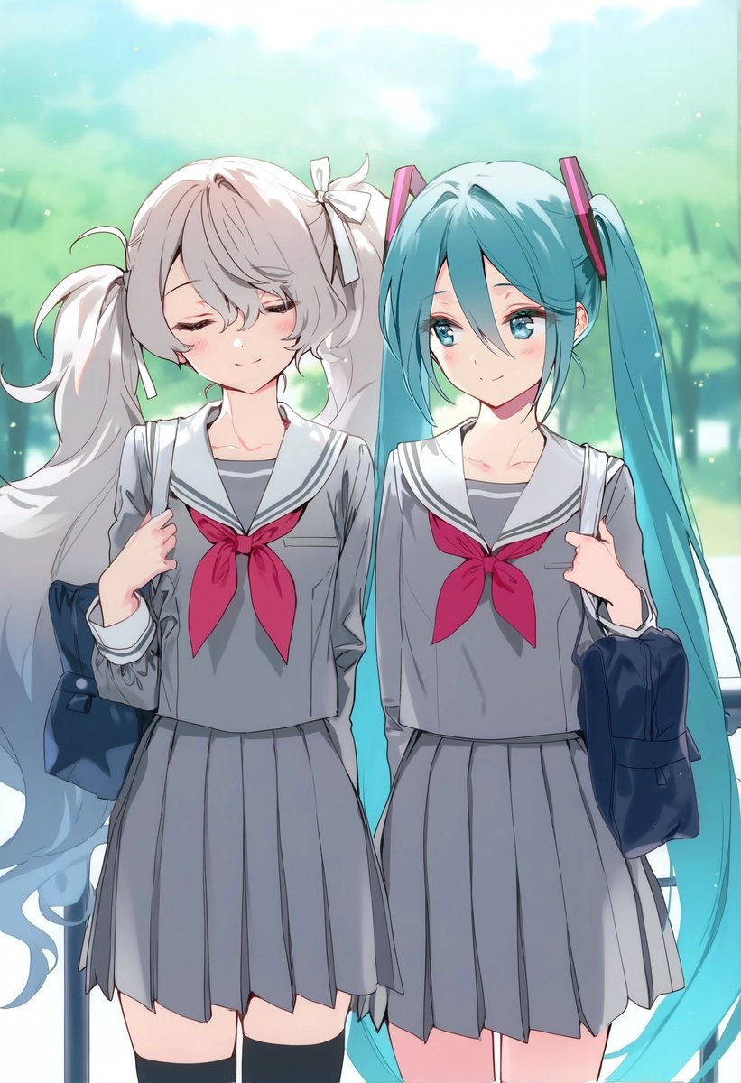 お題箱&gt;制服のミク