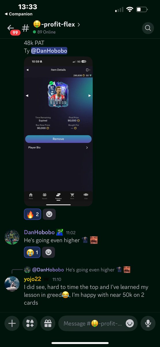 One of the easiest buys all week, around 40k PAT a card 🥶 Called multiple times in my trading group

I sold all mine around 100k

These Scream cards are already going up for their upgrade’s hype (Next Wednesday)