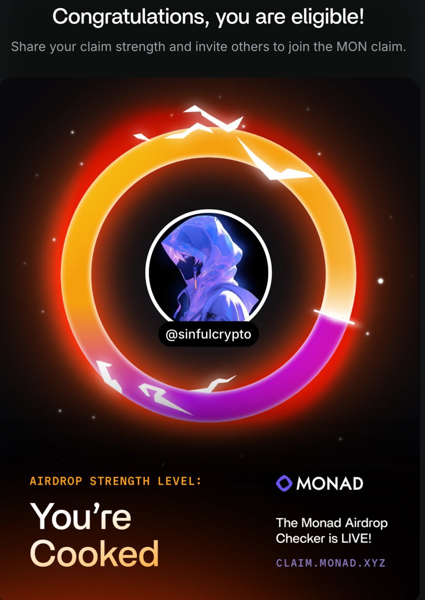 Eligibility fixed. Gmonad