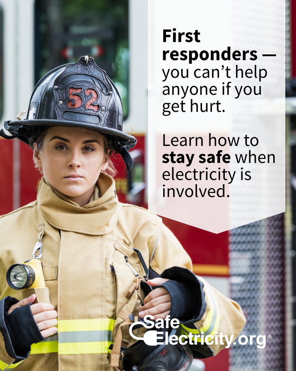 Today is National First Responders Day, and we want to remind you all to stay safe while saving others. Learn more: SafeElectricity.org/safety-tips/po…