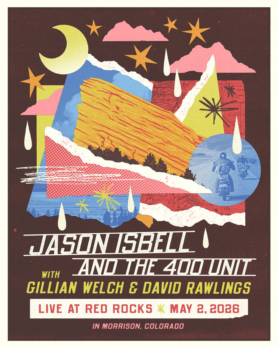 New Jason Isbell and the 400 Unit tour dates have been added for 2026, including a special stop at <a href="/RedRocksCO/">Red Rocks Park & Amphitheatre</a> with Gillian Welch &amp; David Rawlings.

Tickets go on sale to the general public this Friday, October 31 at 10am local.