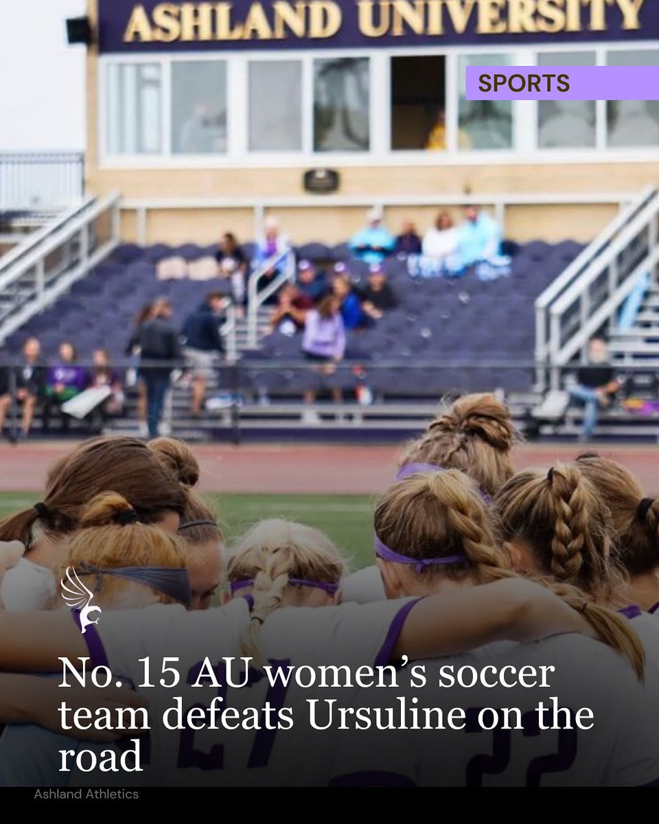 No. 15 ranked Ashland University women’s soccer team defeated Ursuline 2-1 on Oct. 25. 

📍 Read more about their win at the link in <a href="/AUCollegian/">The Collegian</a> bio. 

Reported by: Ava Gibson
Photo by: Ashland Athletics