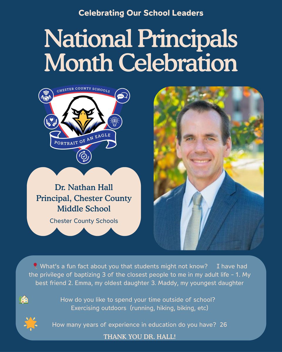 National School Principals Month: Celebrating Dr. Nathan Hall