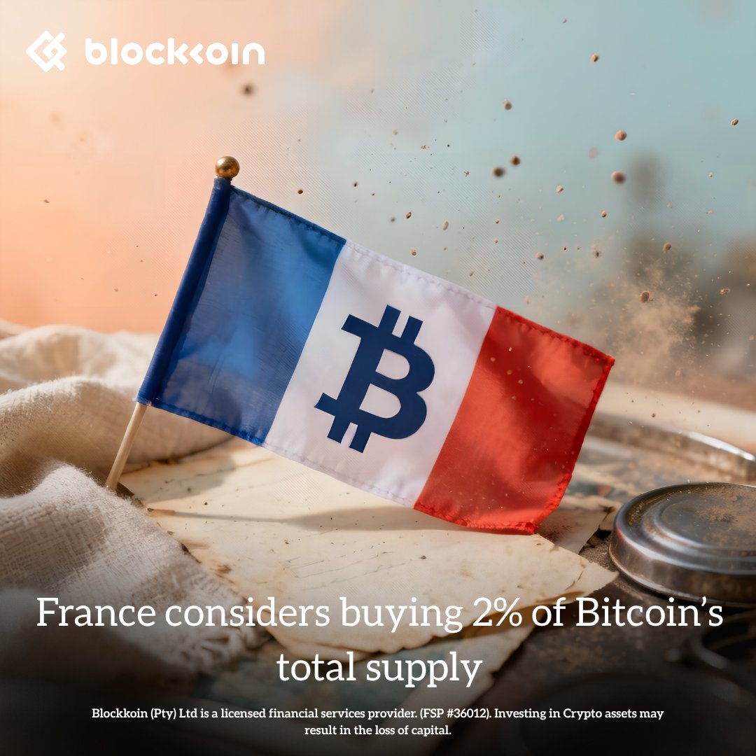 RealBlockkoin's tweet photo. 🇫🇷 France is considering legislation that would enable the government to acquire approximately 2% of Bitcoin’s total supply and hold it as a strategic national reserve. https://t.co/TQvsXAVh01