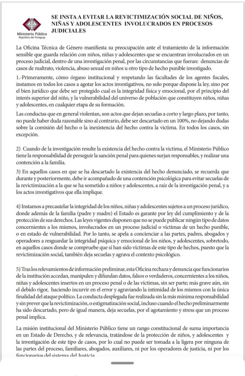 judicialesnet's tweet image. 🔴 PROCESOS

➡️ Instan a proteger la identidad de niños y adolescentes víctimas en procesos judiciales 

➡️ Finalmente, se reafirma que la protección de la identidad y los derechos de los menores es responsabilidad del Estado, y constituye un mandato constitucional que debe ser…