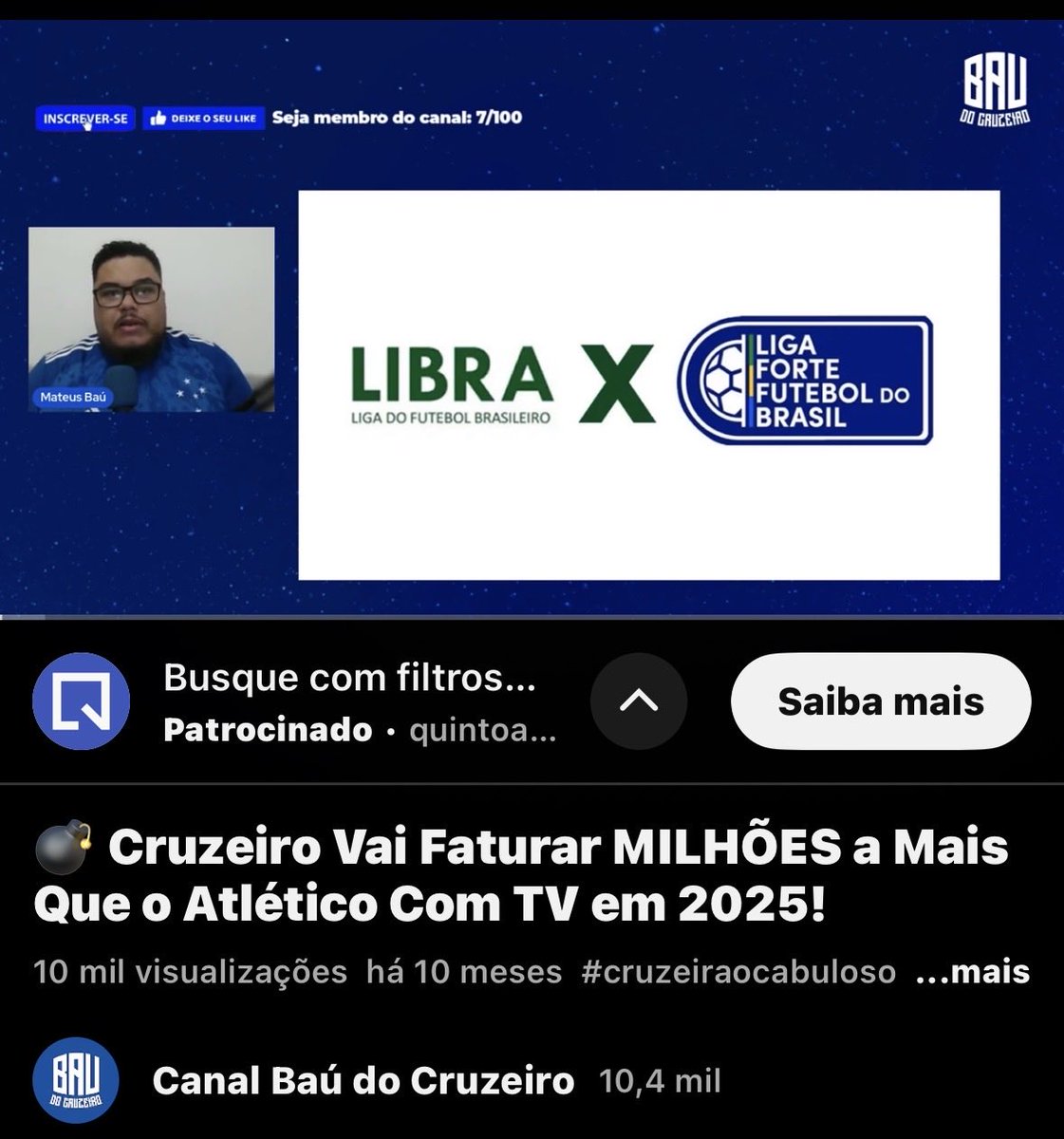 baudocectt's tweet image. Atlético vai tomar entubada financeira com direitos de TV até 2029 porque foi pra Libra em vez da LFU. Tem vídeo no meu canal adiantando isso há um ano atrás. Agora o Atlético sai da Libra e vai pra LFU. &amp;gt;&amp;gt; youtu.be/tkaDHkrFDNA?si…
