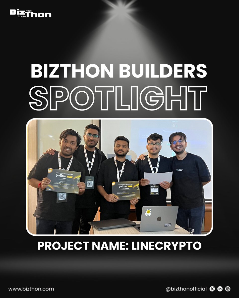 BizthonOfficial's tweet image. BizThon Builder Spotlight: LineCrypto

Built by @ateetsingh03, @brucewayne62712, Tamanash, @localhost_ayush, @rayan9064, and @sahilgupta_as, this project is setting a new bar for Web3 gaming.

This team is building a multi-platform mobile gaming ecosystem that fuses AAA shooter…