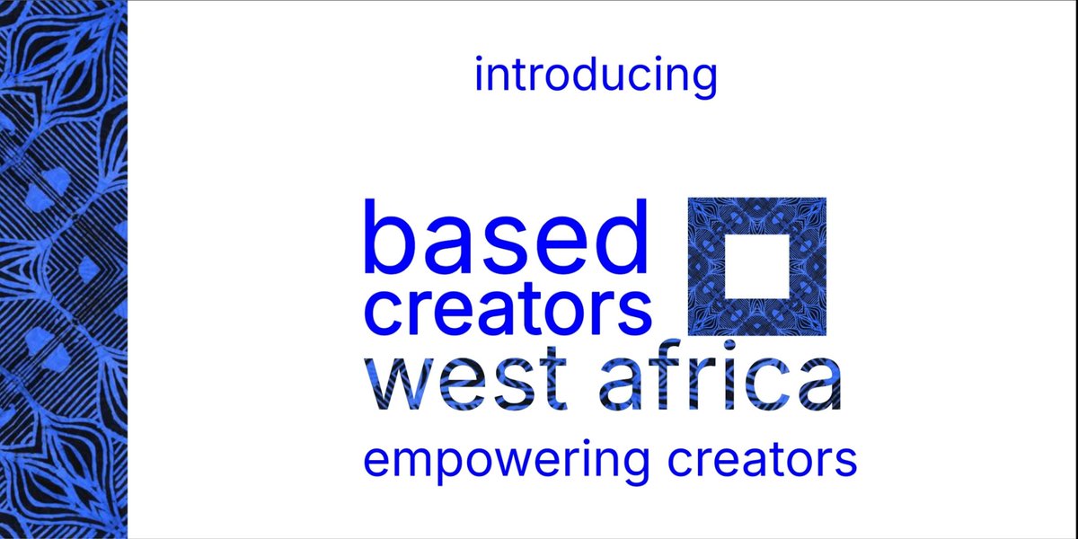 BasedCreators West Africa ⏹️ tweet media