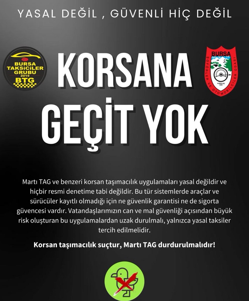 #Korsanahayır 

<a href="/AliYerlikaya/">Ali Yerlikaya</a> <a href="/TC_icisleri/">T.C. İçişleri Bakanlığı</a> <a href="/adalet_bakanlik/">T.C. Adalet Bakanlığı</a> <a href="/a_uraloglu/">Abdulkadir URALOĞLU</a>
