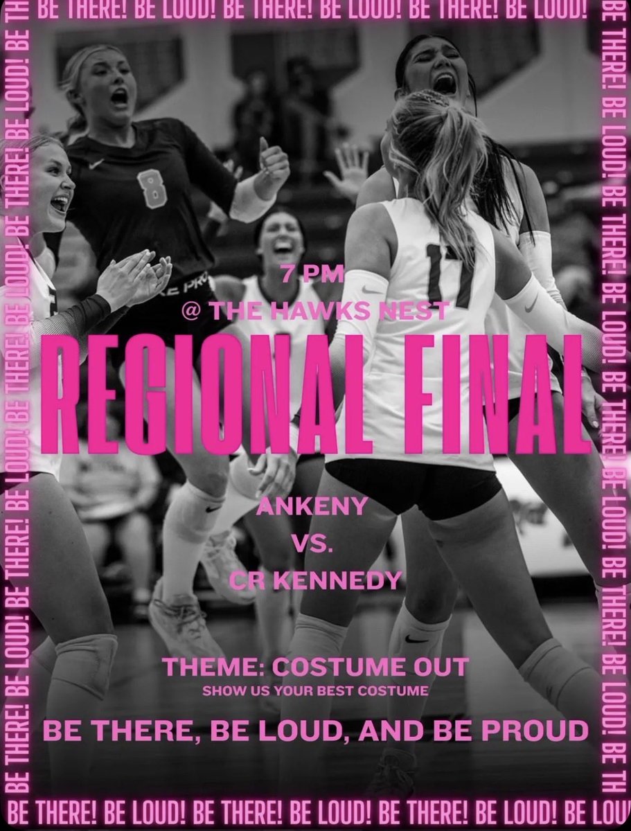 ankstudsection's tweet image. 🎃🏐 REGIONAL FINAL 🏐🎃

THEME: COSTUME OUT 💀👻

🆚: CR KENNEDY

📍: HOME

⏰: 7 PM

💳 Credit Card ONLY accepted at the gate
