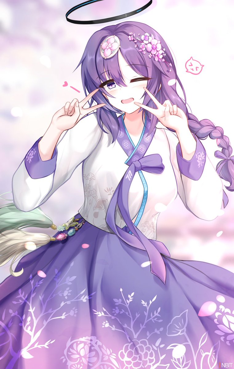 nbit_pixiv's tweet photo. https://t.co/s2madaxrip

#早瀬ユウカ  #韓服
先生!
どうですか?

v ㅇㅅ< v https://t.co/Eb6oqgaq9C