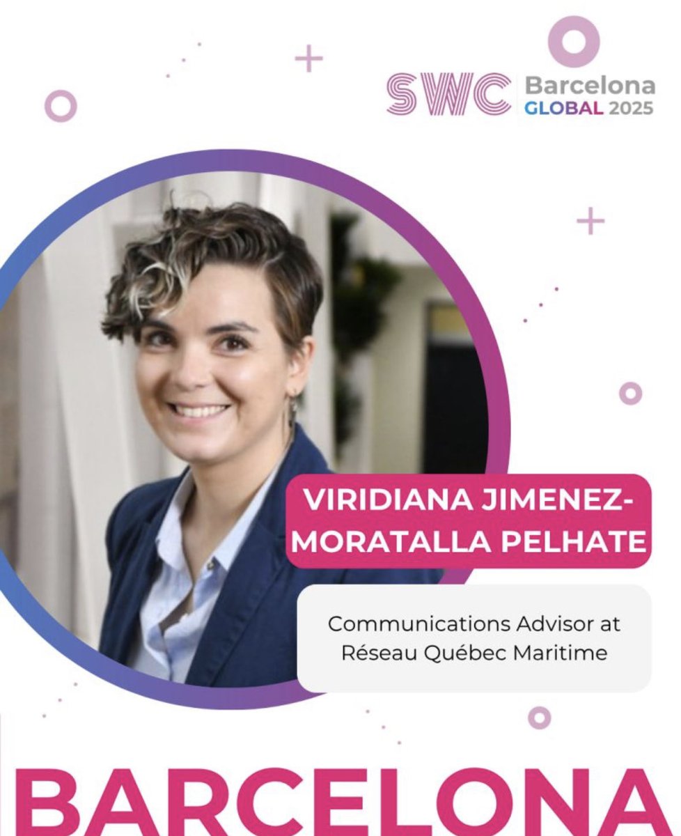 StemwomenEurope's tweet photo. 🌍 #StemWomenCongress
🗣️ Viridiana Jimenez-Moratalla Pelhate, Communications Advisor at Réseau Québec maritime - @rqm_quebec
#STEMWomenGlobal
🗓️ 19 de Noviembre
🕗10.30h
📍 @CosmoCaixa #Barcelona
🎟️ Tickets aquí: https://t.co/W9R3in3UgR
#WomenInSTEM #DiversityInSTEM
#STEM https://t.co/F62uK7lPze