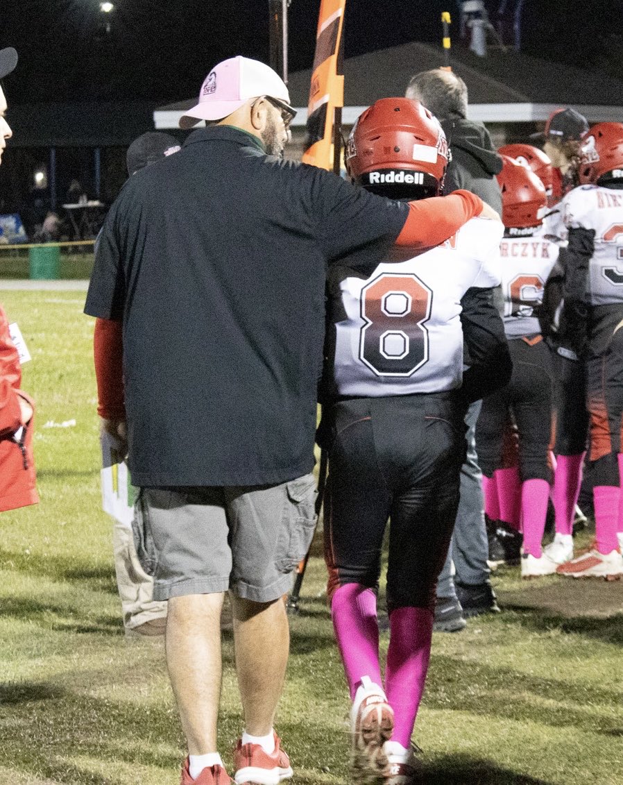 Coach_DJ_Brown's tweet photo. Not many feelings better in sports than when athletes know their coaches believe &amp; trust them! I appreciate Bennett’s New Lenox Mustangs coaching staff for affording him the opportunities to develop &amp; learn the quarterback position. On to the semi-finals! #JobsNotFinished ❤️🏈 https://t.co/uzcDTsUhdp