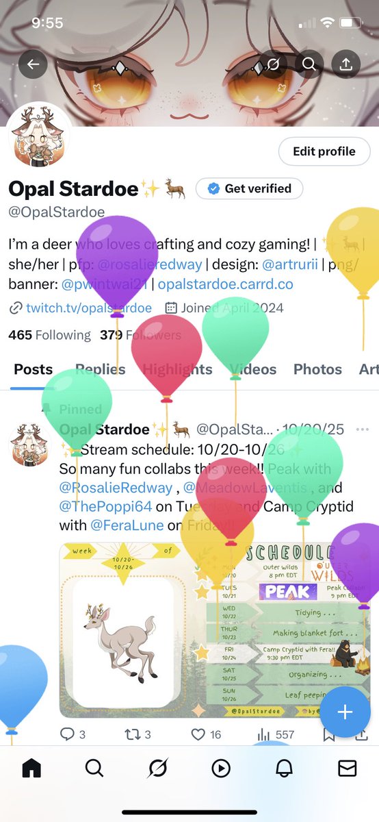 Come join me tonight at 7pm EDT for some fun birthday yapping and gaming!! There will be a special announcement too… 🥳