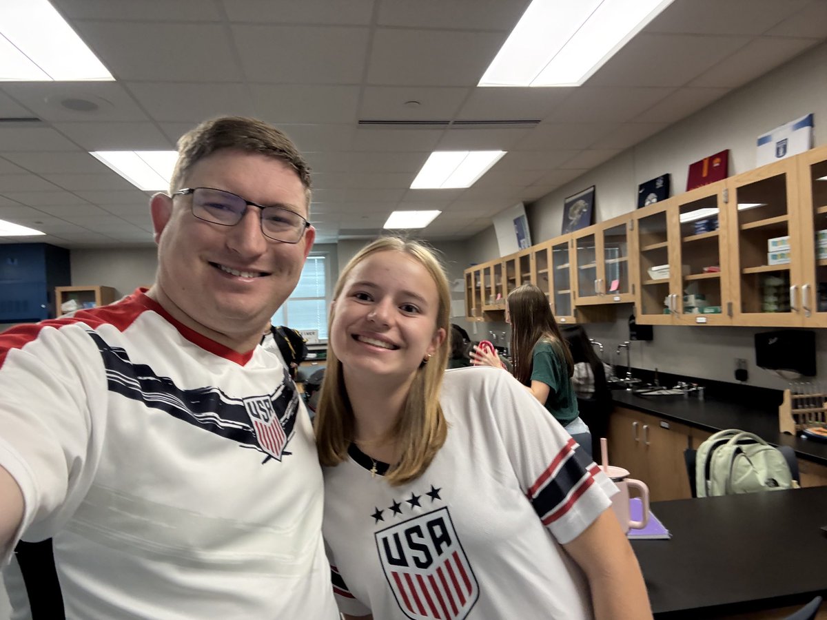 Red white and blue day and I found a twin