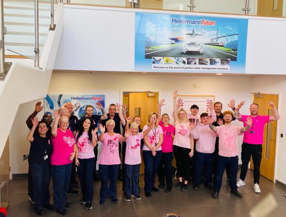 🎀Breast Cancer Awareness Month🎀

For Pinktober, our team at HellermannTyton came together to raise awareness for those affected by Breast Cancer, standing in solidarity wearing pink. 💮

#BreastCancerAwareness #WearItPink