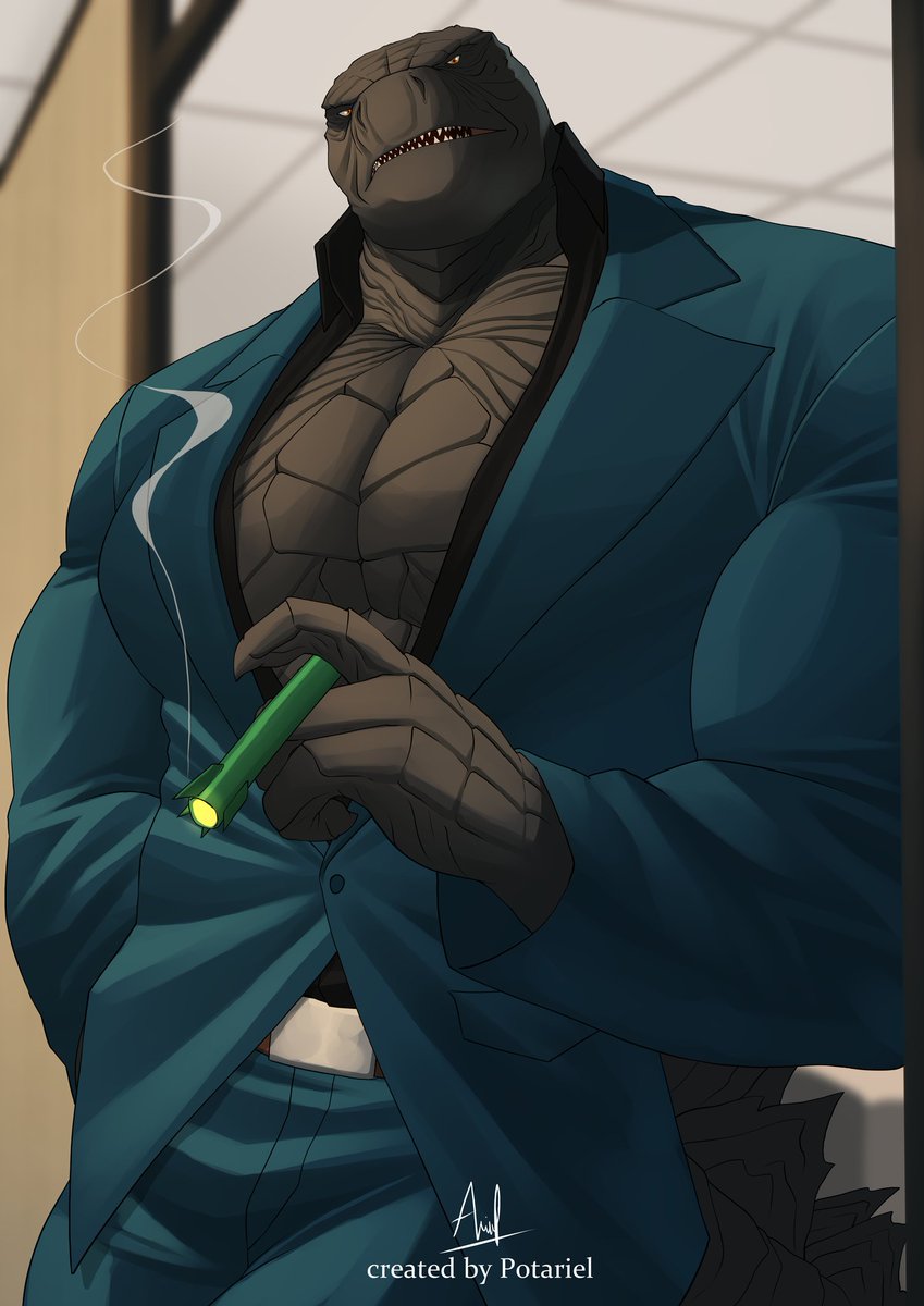 BossZilla in the office, he's checking your work

#Godzilla