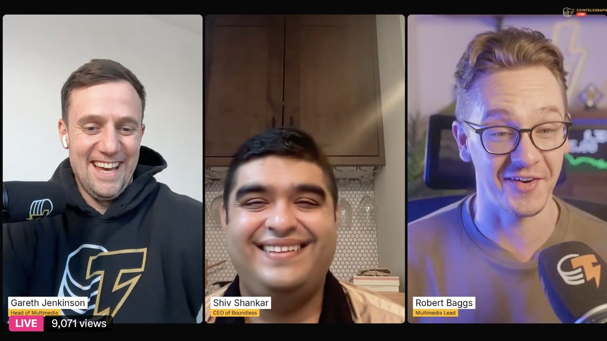 YAPGlobalTeam's tweet image. 💭 "Proof of Verifiable work is the ZK-fication of Proof-of-work."

@sshankar, CEO of @boundless_xyz, speaks with
@gazza_jenks and @rkbaggs about the future of ZK and how Proof-of-Verifiable-Work will become a mainstay in the ZK marketplace on @Cointelegraph
#chainreaction 

🎧