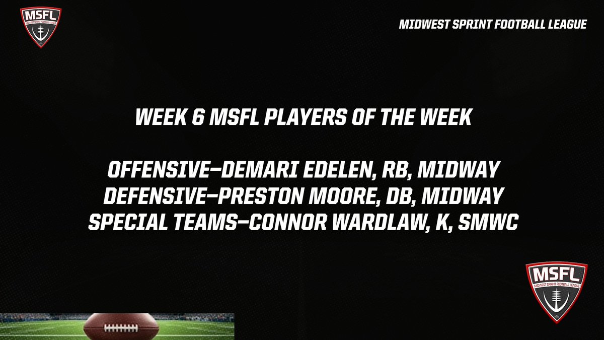 Midwest Sprint Football League tweet media