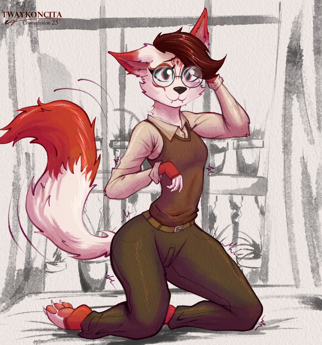 Comm work for <a href="/KaiHarada7/">Kai Harada</a> 🦊⛩️💖