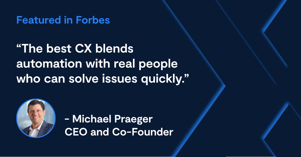 AvidXchange's tweet image. How can technology make customer experience effortless? 

Our CEO and co-founder, Michael Praeger, shared with Forbes how blending automation with human touch to remove CX friction.

Read the full article: okt.to/YZXgtQ