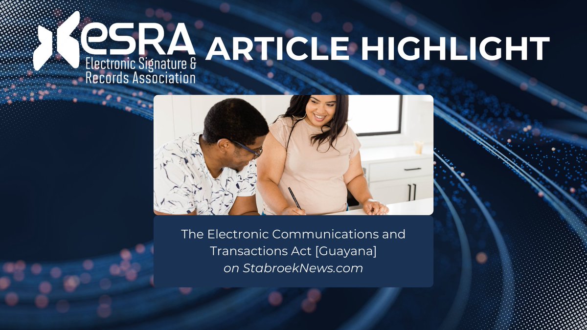 esignrecords's tweet photo. 📜 Guyana’s Electronic Communications and Transactions Act (2023) introduces critical definitions like electronic signature vs. digital signature—clarifying their scope and legal weight. A major step in building digital trust.

Read more: https://t.co/aZZPlCutlD https://t.co/0QjrcSBVUY