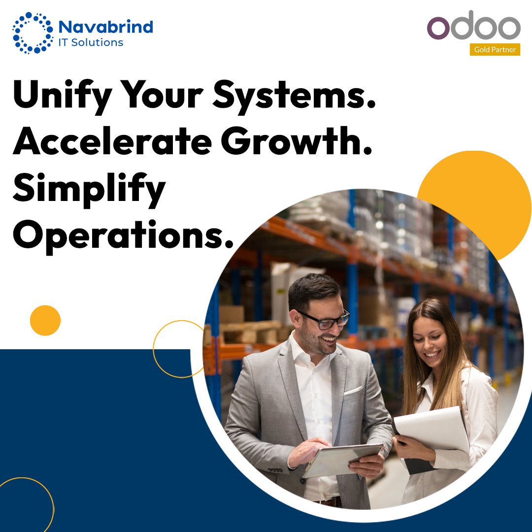 NavabrindIT's tweet image. Is your business juggling too many disconnected systems? 
Unify them with Odoo Integration Services from Navabrind IT Solutions.
✅ 70% less manual data entry
✅ 30% more productivity
✅ 80% happier customers Free consult today!
navabrindsol.com/odoo-erp-integ…
#OdooIntegration #OdooERP