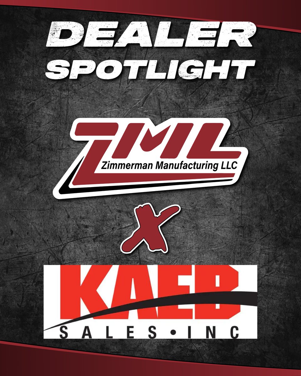 ZimmermanMfgLLC's tweet image. ZML Dealer Spotlight: Kaeb Sales, Inc.
Thanks for your partnership and the work you do in the field!
Learn more: kaebsales.com
#ZML #DealerSpotlight #RedViper #contourkingst