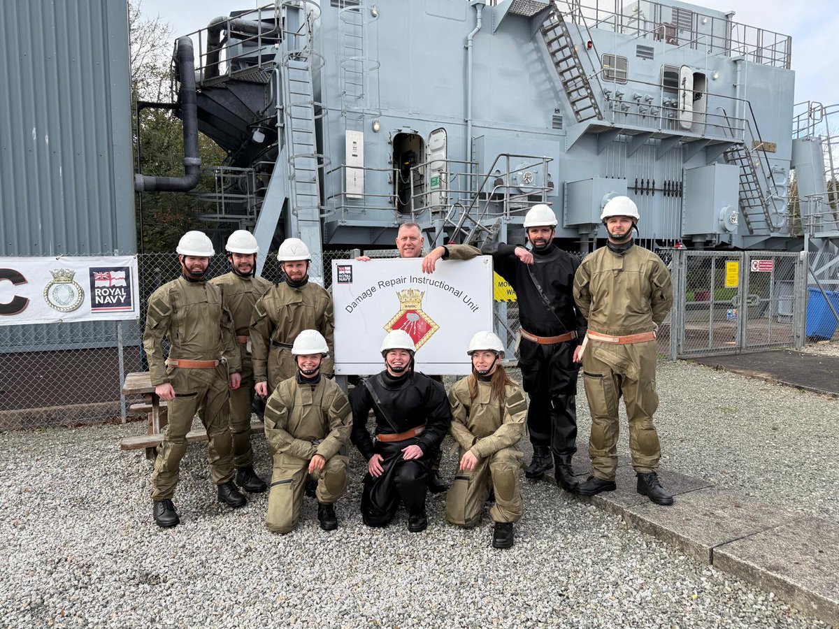 Thank you to <a href="/HMS_Raleigh/">HMS Raleigh</a> for the provision of training to allow our sailors to practice their leak stopping skills. They loved every wet minute of it! 

<a href="/RNReserve/">Royal Naval Reserve</a> #maritime