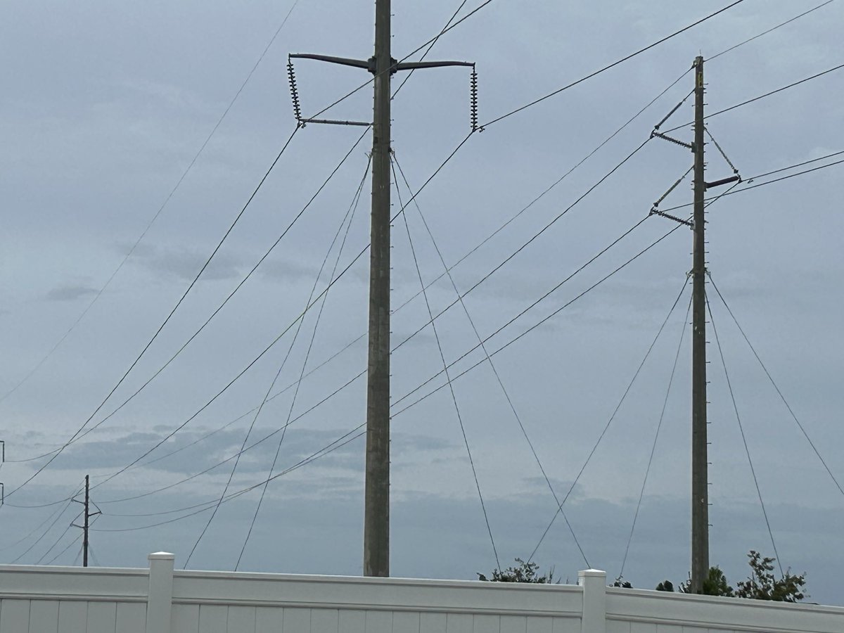 DeadBeatBert's tweet photo. @insideFPL loose guide wires on trail poles behind Atkins Dr 32404 (eastern side) dm for address and more details. https://t.co/qEAoHcWY3S