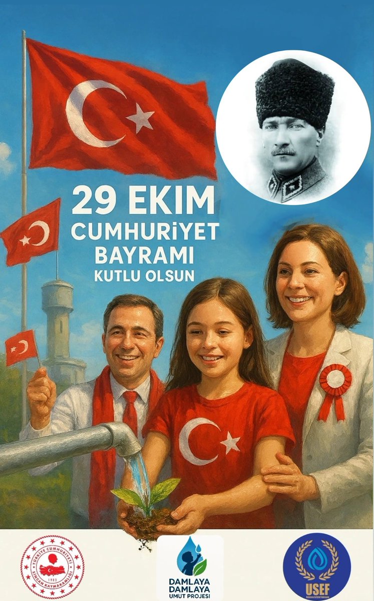 DDamlayaUmut's tweet photo. Cumhuriyet Coşkusu “Damlaya Damlaya Umut” Projesiyle Sürdürülebilir Geleceğe Taşındı

https://t.co/wkrYKjmG82

#CumhuriyetBayramı, #29Ekim, #SuElçileri, #USEF, #DamlayaDamlayaUmut, #Atatürk, #Vatan, #Çevre, #Su, #Ankara, #Sincan,  #SuYönetimi, #Cumhuriyet102Yaşında https://t.co/RPanDVXQx0