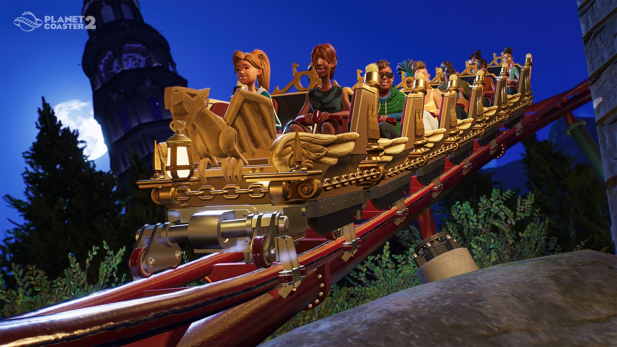 PlanetCoaster's tweet image. Add gargoyles to enchant guest of all ages on the Vector Child Coaster! 🎢🤩
Theme it your way with the Sorcery Pack DLC! 🪄

Customise these player creations in your parks:
✨ 547-8NH-2Z4
✨ BN5-DS2-CJ1
✨ 696-CW6-3CR