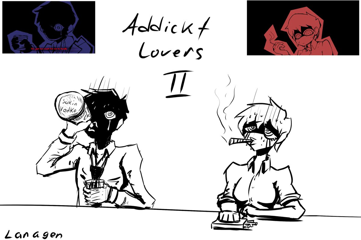 One of my favorites Two characters with addictions oh yeah! :D

#Psychopomp