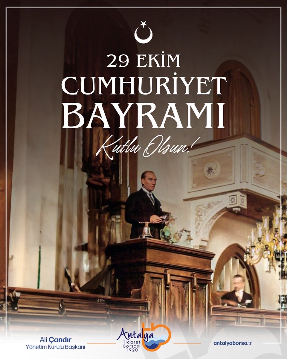 Önderimiz Gazi Mustafa Kemal Atatürk’ün önderliğinde, milletimizin bağımsızlık ruhu ve azmiyle kurulan Cumhuriyet, bizlere yalnızca bir yönetim biçimi değil, özgürlüğün, bilimin, aklın ve ilerlemenin ışığını armağan etmiştir. 
Cumhuriyet, köylüsüyle, üreticisiyle, işçisiyle