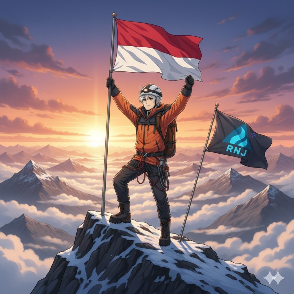 Hari ini, kita rayakan semangat persatuan dan perjuangan yang menyalakan masa depan sama seperti semangat <a href="/RNJToken/">Rinjani Token</a> dalam membangun komunitas Web3 Indonesia!

⛰️ Dari tanah air, untuk dunia.
RNJ membawa semangat “Keep Build. Keep Climb.” membangun dengan kerja keras, mendaki