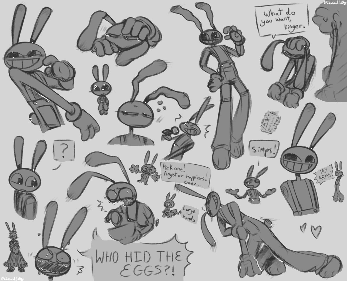 First time posting TADC on X? Twitter? I dunno Lol :'>
I mainly post on tiktok, but I'll try to be active on here maybe as well now, so have this-

Jax doodle page!! 
#jax #TADC