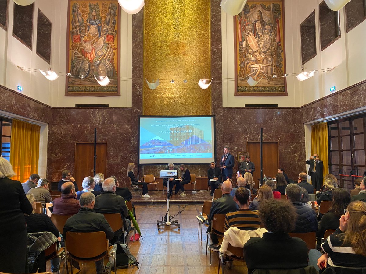 ambasciatasvizz's tweet image. Conferenza dell&apos;architetto🇨🇭svizzero Max Dudler la settimana scorsa a #Firenze. Un’opportunità per esplorare un approccio sostenibile all’architettura. #ArchitettiFirenze #GlanceAround #AriannaCallocchia