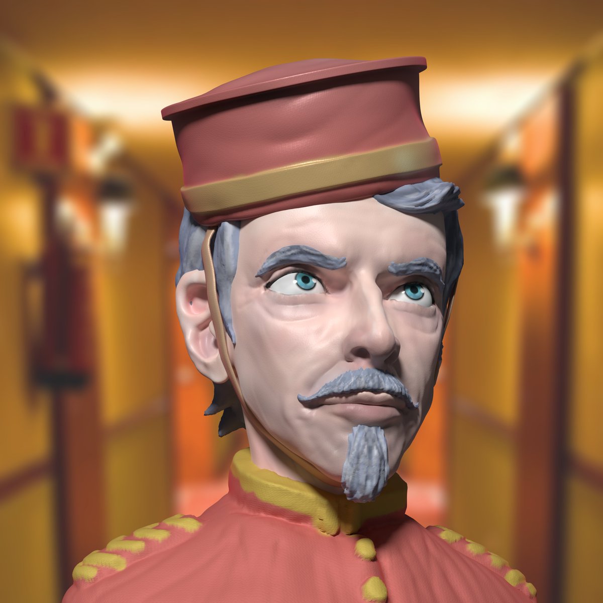 SillyWalkerD's tweet photo. Peter Capaldi as doorman
Speed sculpt around 1.5h
#Blender #3DCG #portrait #PeterCapaldi #speedsculpt https://t.co/ajkECCDL2x