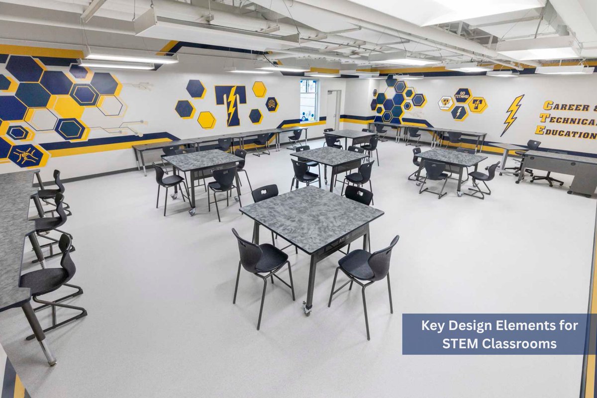 AmTab's tweet image. STEM Classrooms Designed for Innovation &amp;amp; Discovery 🔬

When a classroom is equipped with flexible makerspace tables, ergonomic seating, and inspiring graphics, it turns into a dynamic environment.

Let AmTab help create modern STEM spaces!
➡️ linktr.ee/amtabmfg