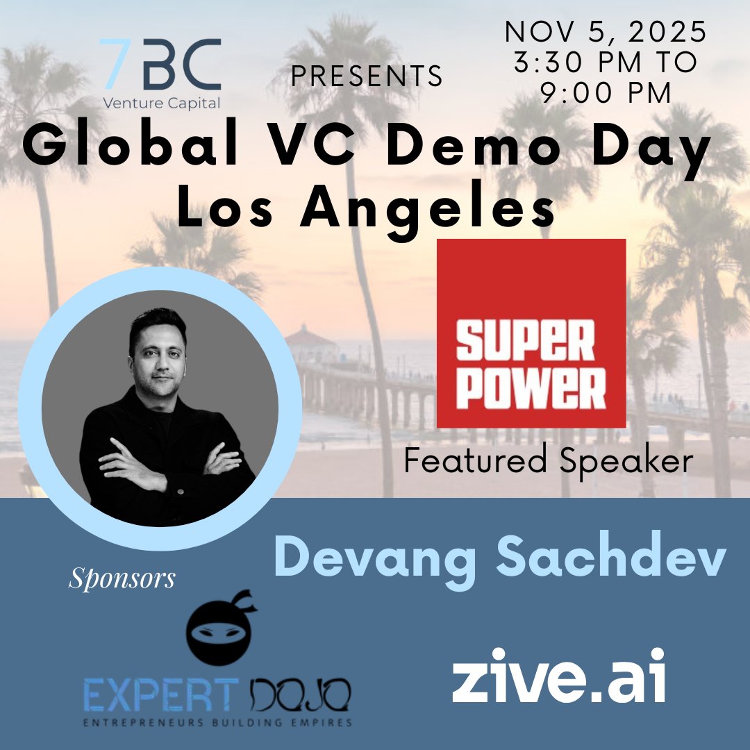 Join 70+ LPs and VCs at Global VC Demo Day Los Angeles and hear Devang Sachdev, Managing Partner, Superpower Ventures, present his AI thesis. Superpower Ventures co-invests with NVIDIA angels and alumni, and Devang is Ex-NVIDIA. Nov 5th. Register now: luma.com/imqp1b1d.