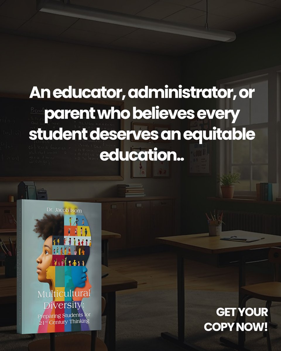 DrJacobIsom's tweet image. This book is for you.
Multicultural/Diversity Education: Preparing Students for 21st Century Thinking by Dr. Jacob Isom is more than a guide. It’s a blueprint for the future of education.
Available now wherever books are sold!

#DifferentiatedInstruction #InclusiveLearning