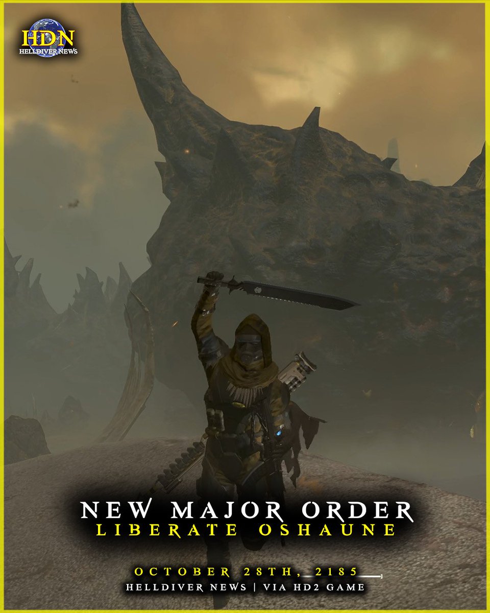 helldivernews's tweet photo. The time has come to Liberate Oshaune..... at any cost.

#Helldivers2 https://t.co/YJm77Sf4pD